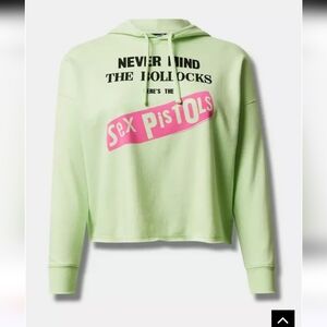 Torrid 3x Sex Pistols Cozy Fleece Crop Hoodie